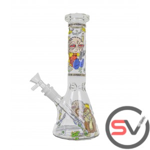 CHRIS AND EVIL MONKEY GLASS BEAKER 10inch